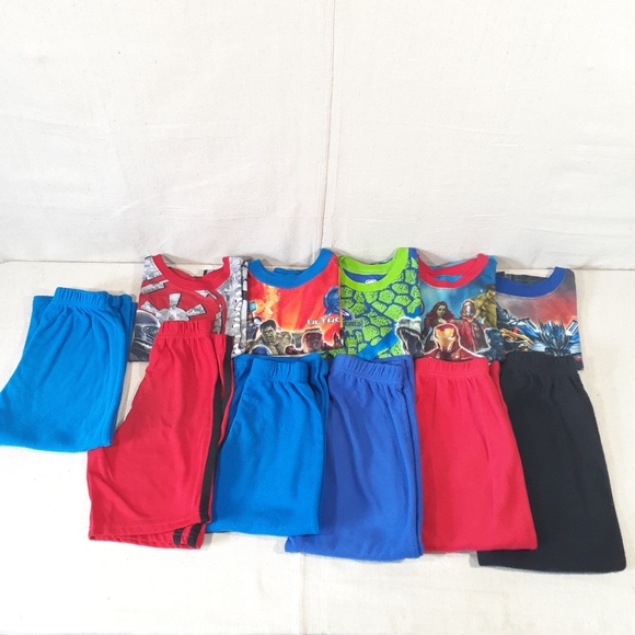 Multiples Other - 5 Tops 6 Bottoms Boys Size 4/5 Pajamas lot